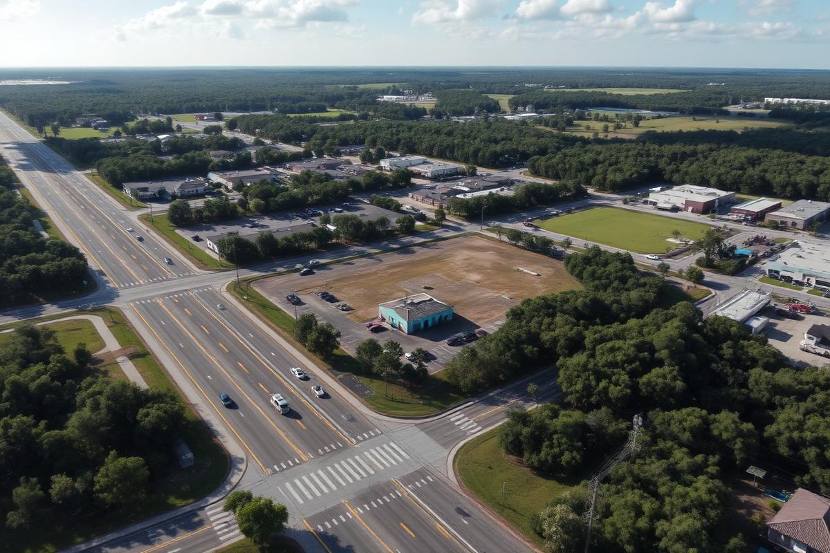Aerial view of 301 Project