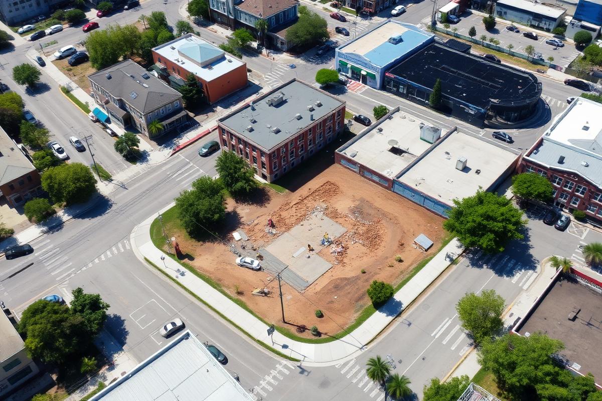 Aerial view of Dade City Infill